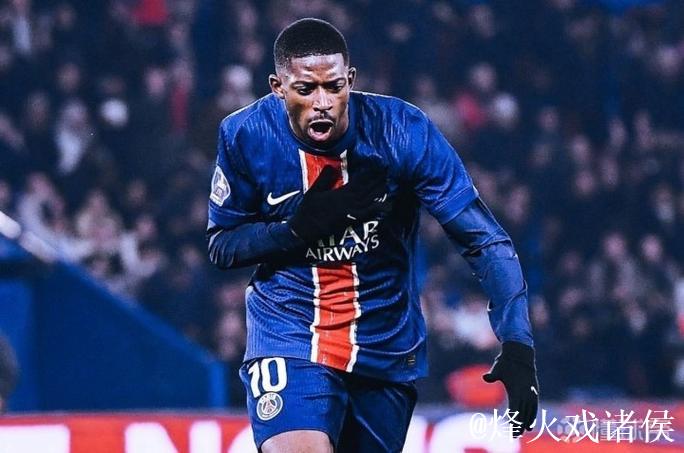 法甲-内维斯戴帽登贝莱双响 巴黎圣日耳曼6-3图卢兹
